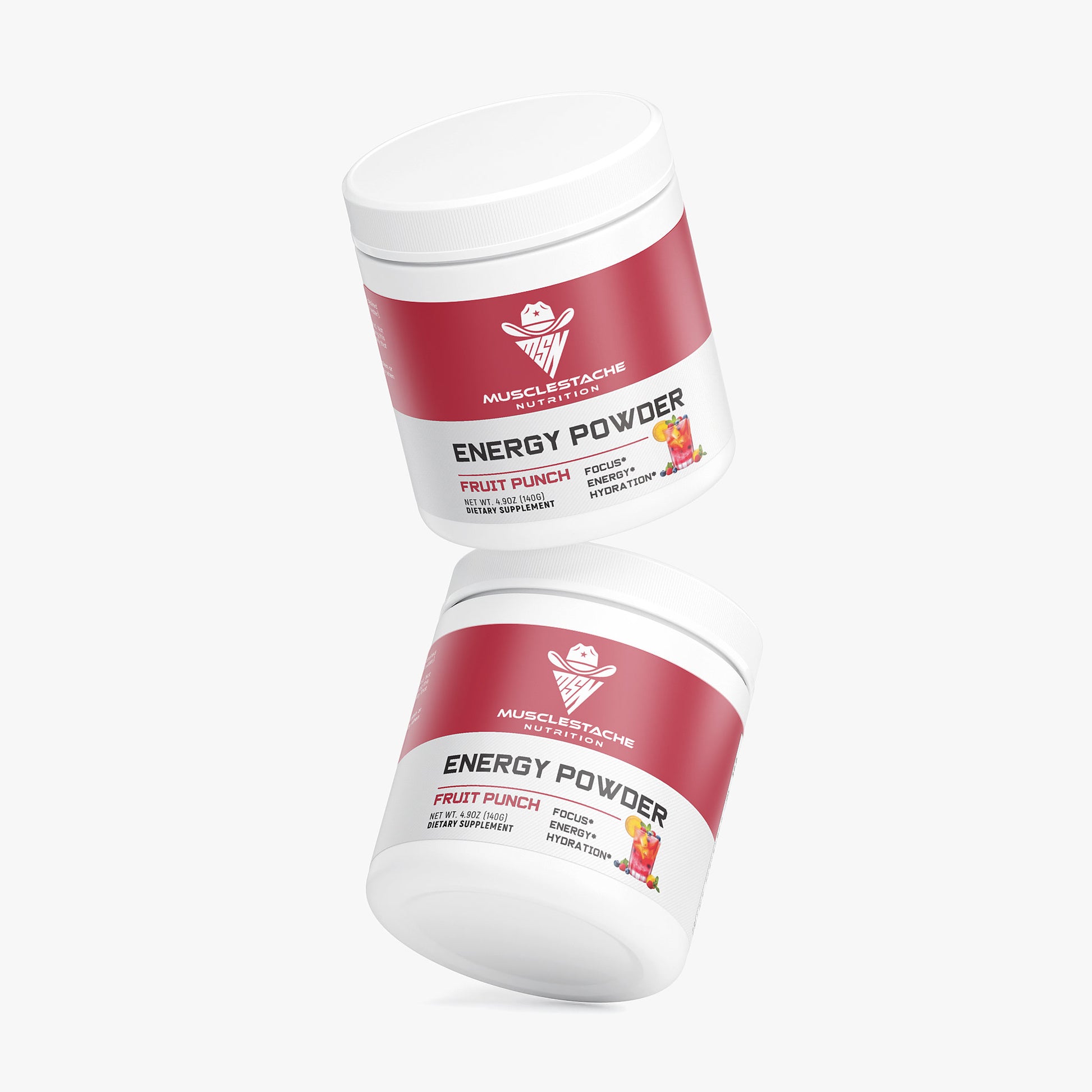 Energy Powder (Fruit Punch) - Musclestache Nutrition