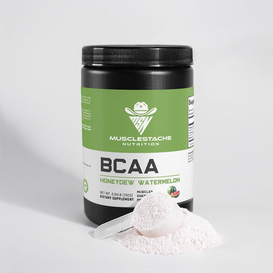 BCAA Amino Energy Powder (Honeydew Watermelon) - Musclestache Nutrition