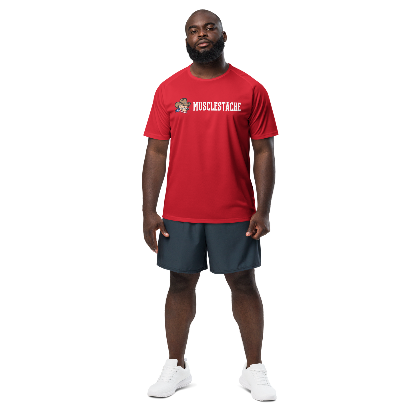 Musclestache Nutrition OG Fitted Performance Shirt - Musclestache Nutrition