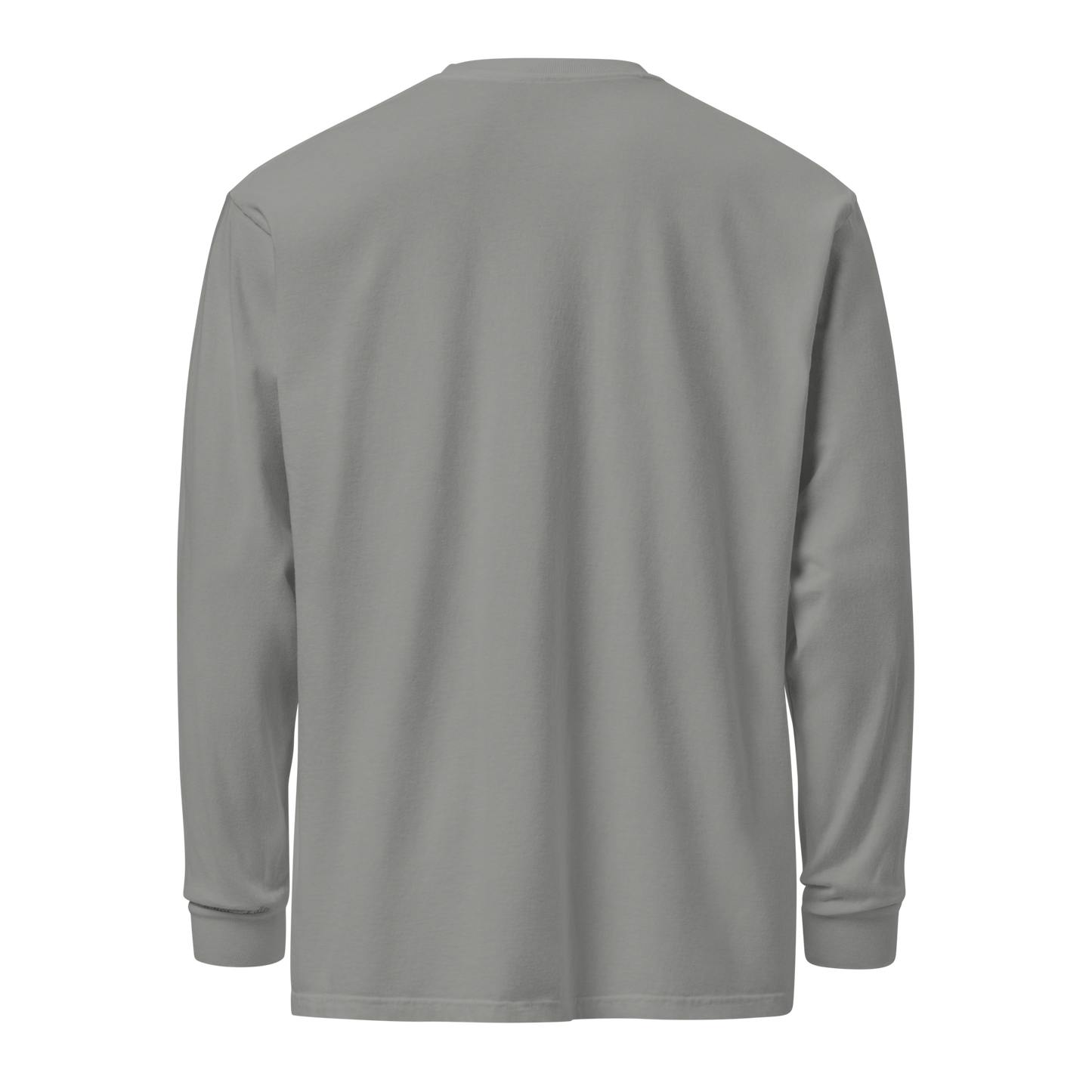Musclestache Nutrition Garment-Dyed Heavyweight Long Sleeve Shirt - Musclestache Nutrition