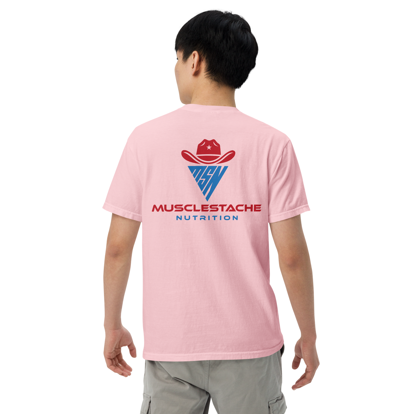 Musclestache Nutrition Garment-Dyed Heavyweight T-Shirt - Musclestache Nutrition