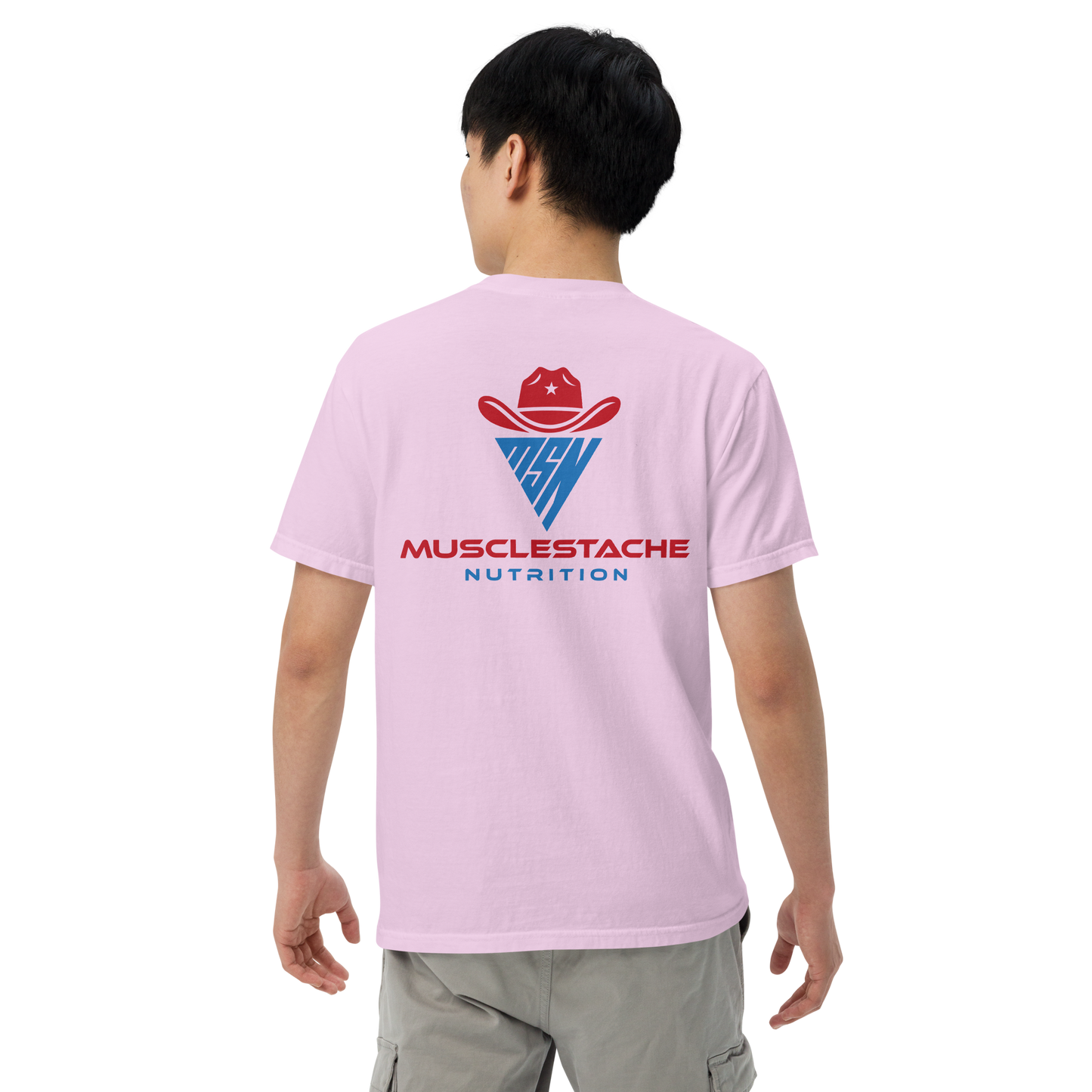 Musclestache Nutrition Garment-Dyed Heavyweight T-Shirt - Musclestache Nutrition