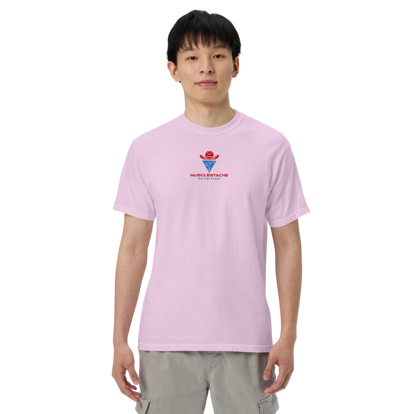 Musclestache Nutrition Garment-Dyed Heavyweight T-Shirt - Musclestache Nutrition