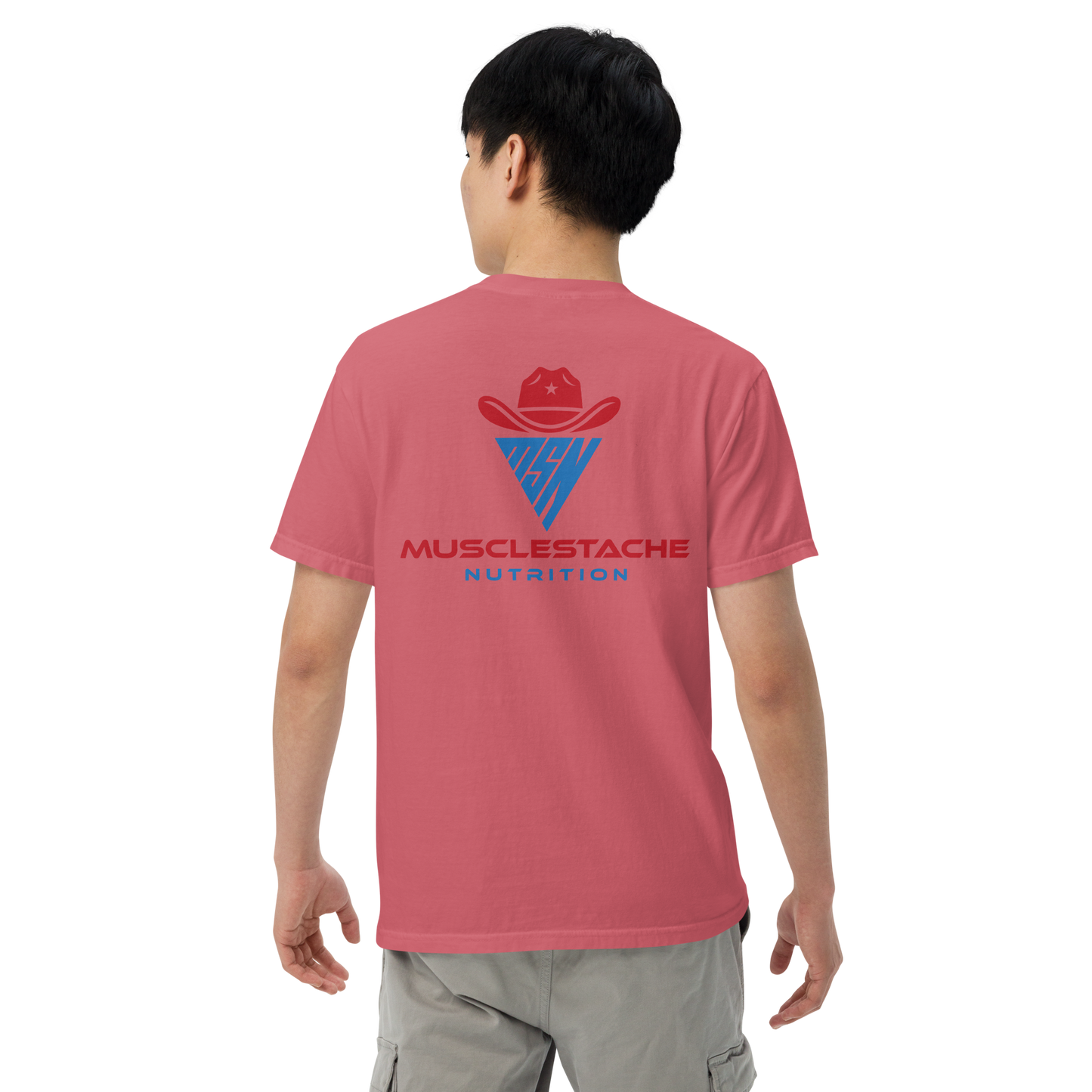 Musclestache Nutrition Garment-Dyed Heavyweight T-Shirt - Musclestache Nutrition