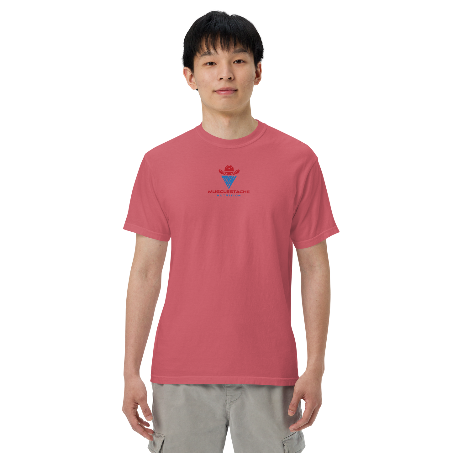 Musclestache Nutrition Garment-Dyed Heavyweight T-Shirt - Musclestache Nutrition