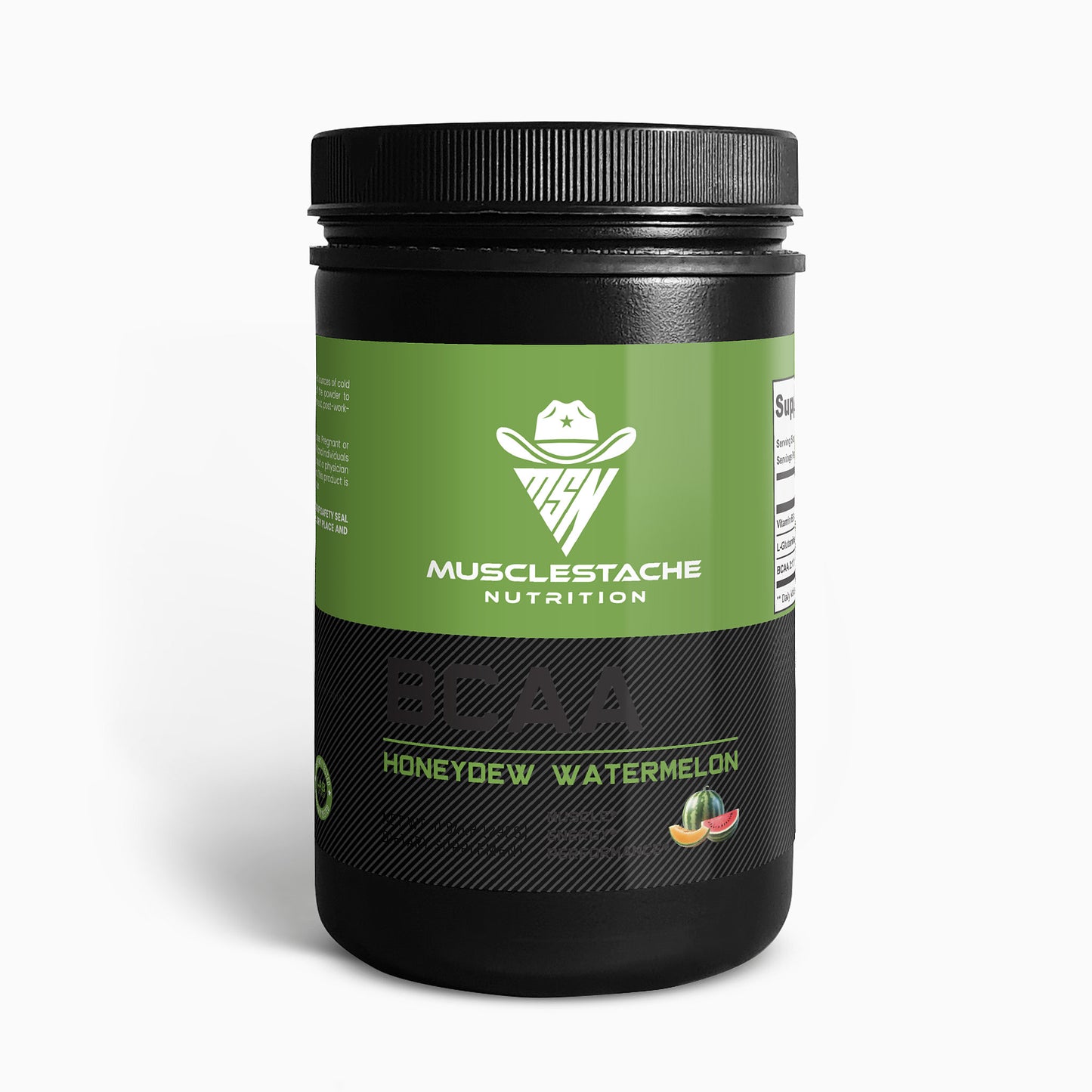 MSN BCAA Amino Energy Powder (Honeydew Watermelon) - Musclestache Nutrition