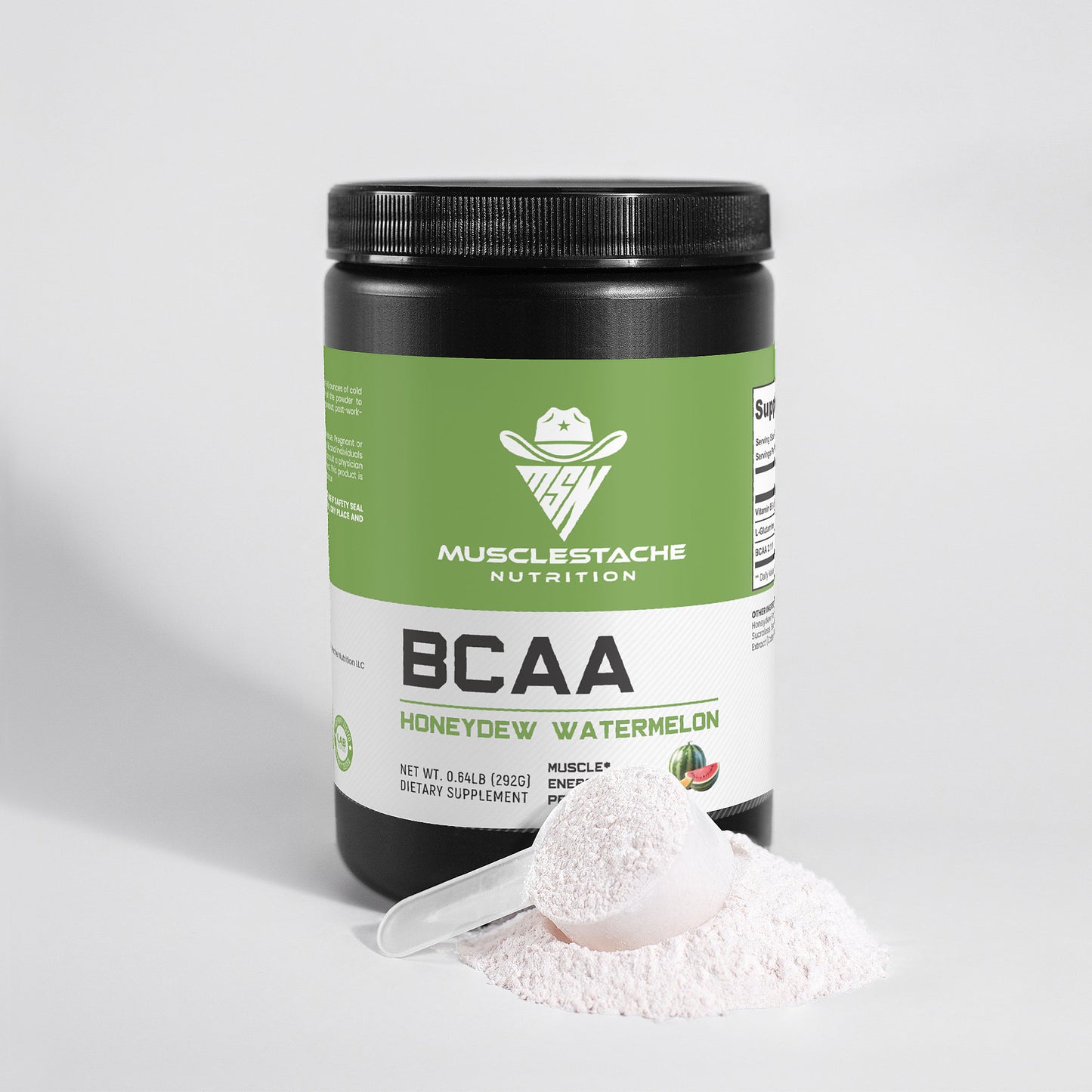MSN BCAA Amino Energy Powder (Honeydew Watermelon) - Musclestache Nutrition
