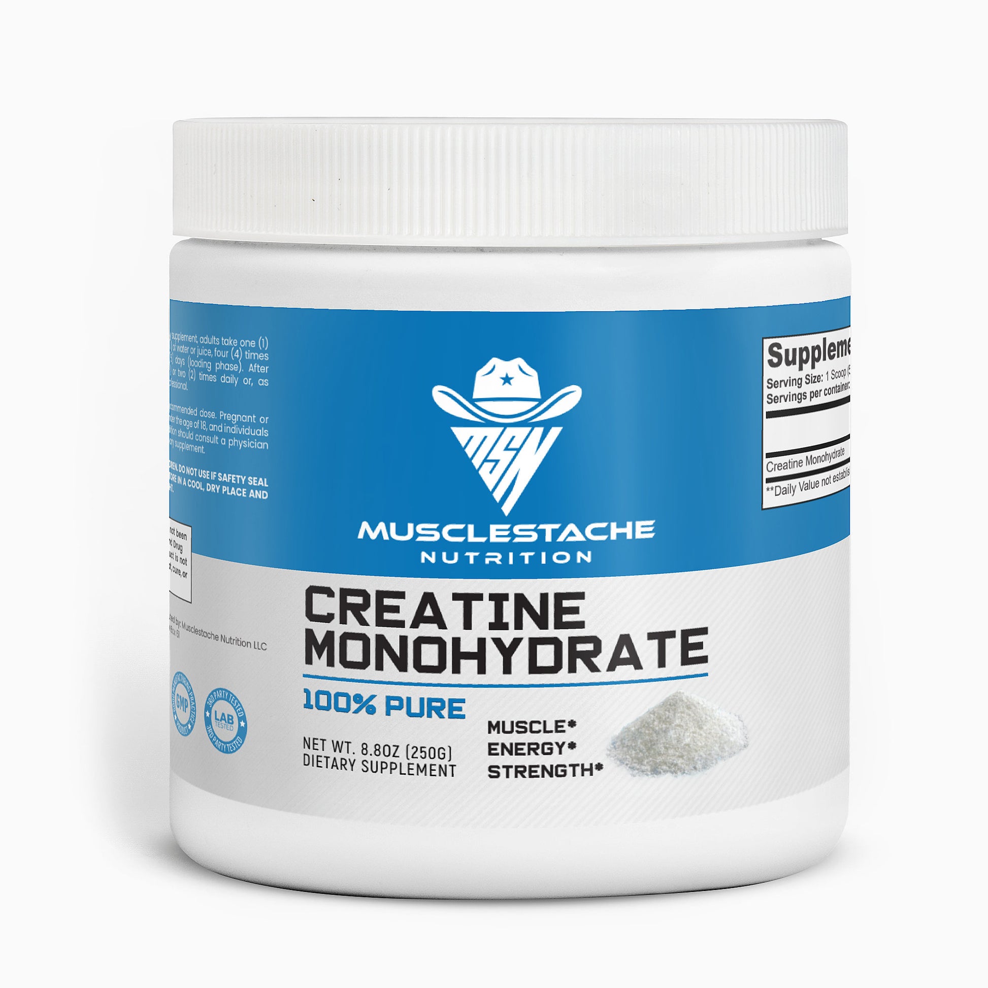 MSN Creatine Monohydrate Powder - Musclestache Nutrition