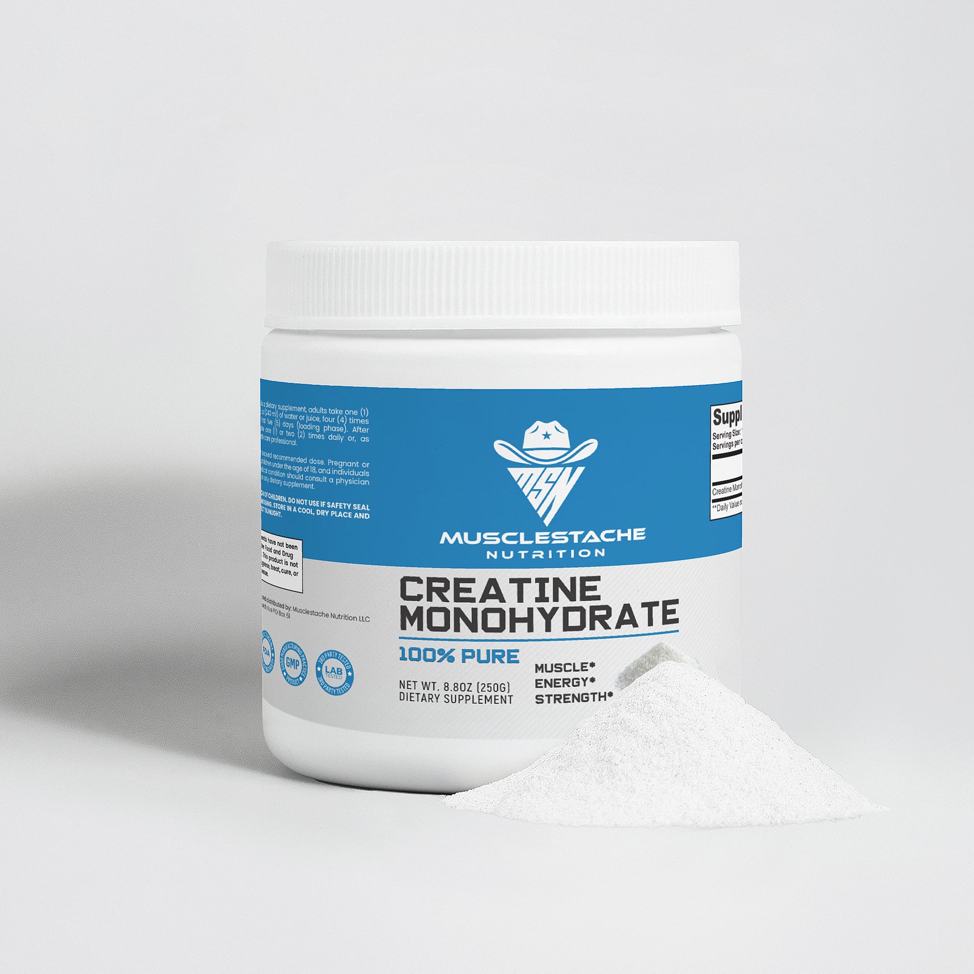 MSN Creatine Monohydrate Powder - Musclestache Nutrition