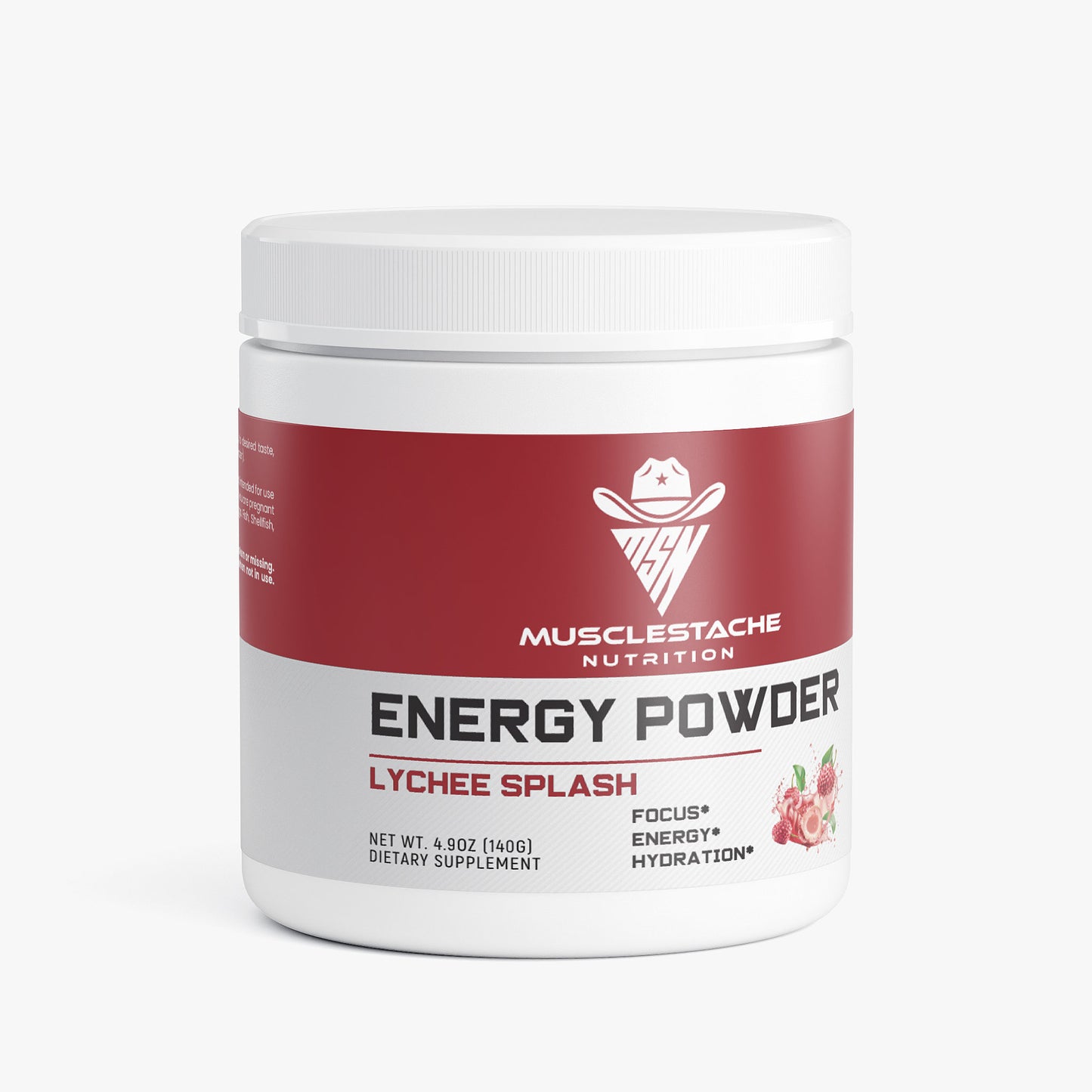 MSN Energy Powder (Lychee Splash) - Musclestache Nutrition