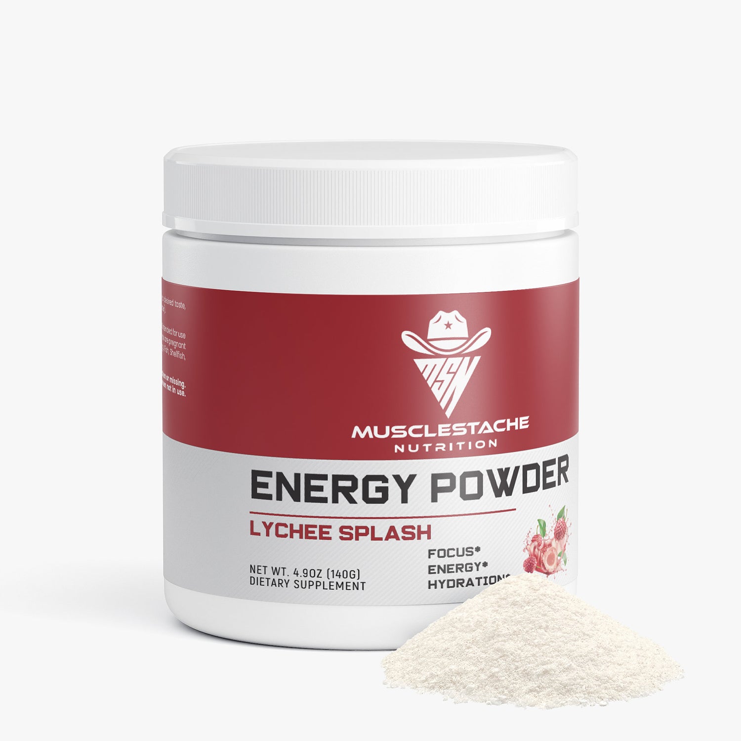 MSN Energy Powder (Lychee Splash) - Musclestache Nutrition