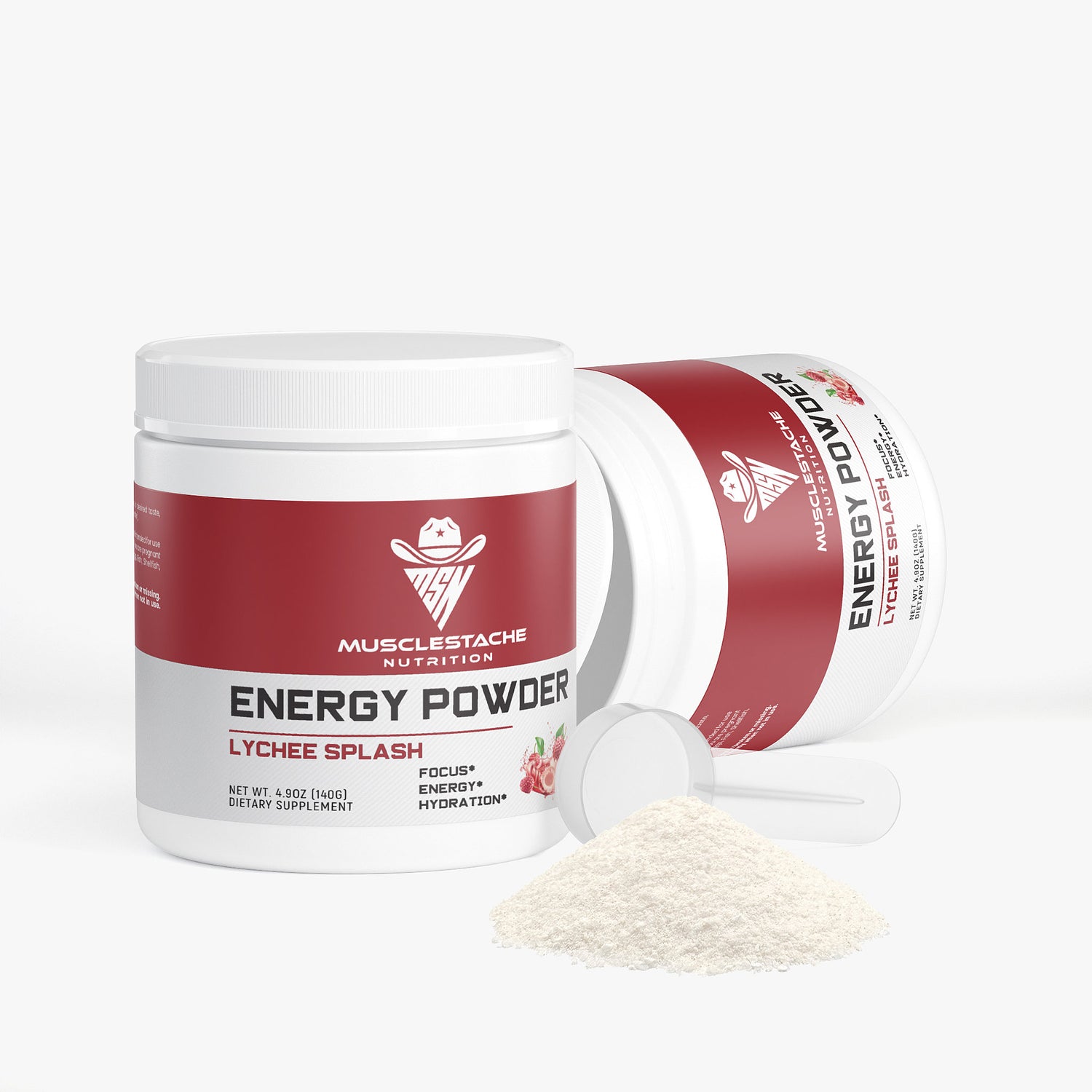 MSN Energy Powder (Lychee Splash) - Musclestache Nutrition