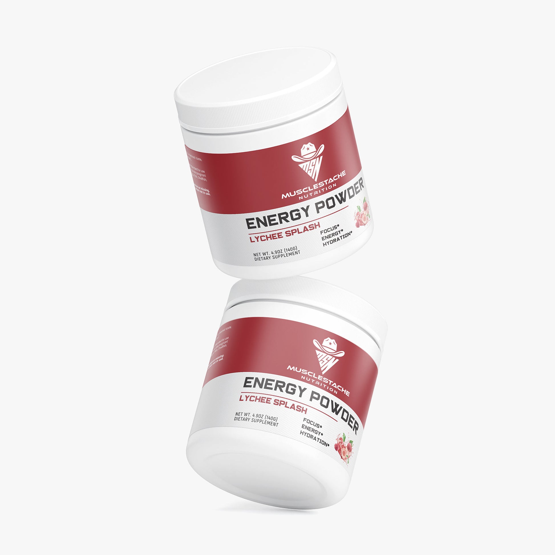 MSN Energy Powder (Lychee Splash) - Musclestache Nutrition