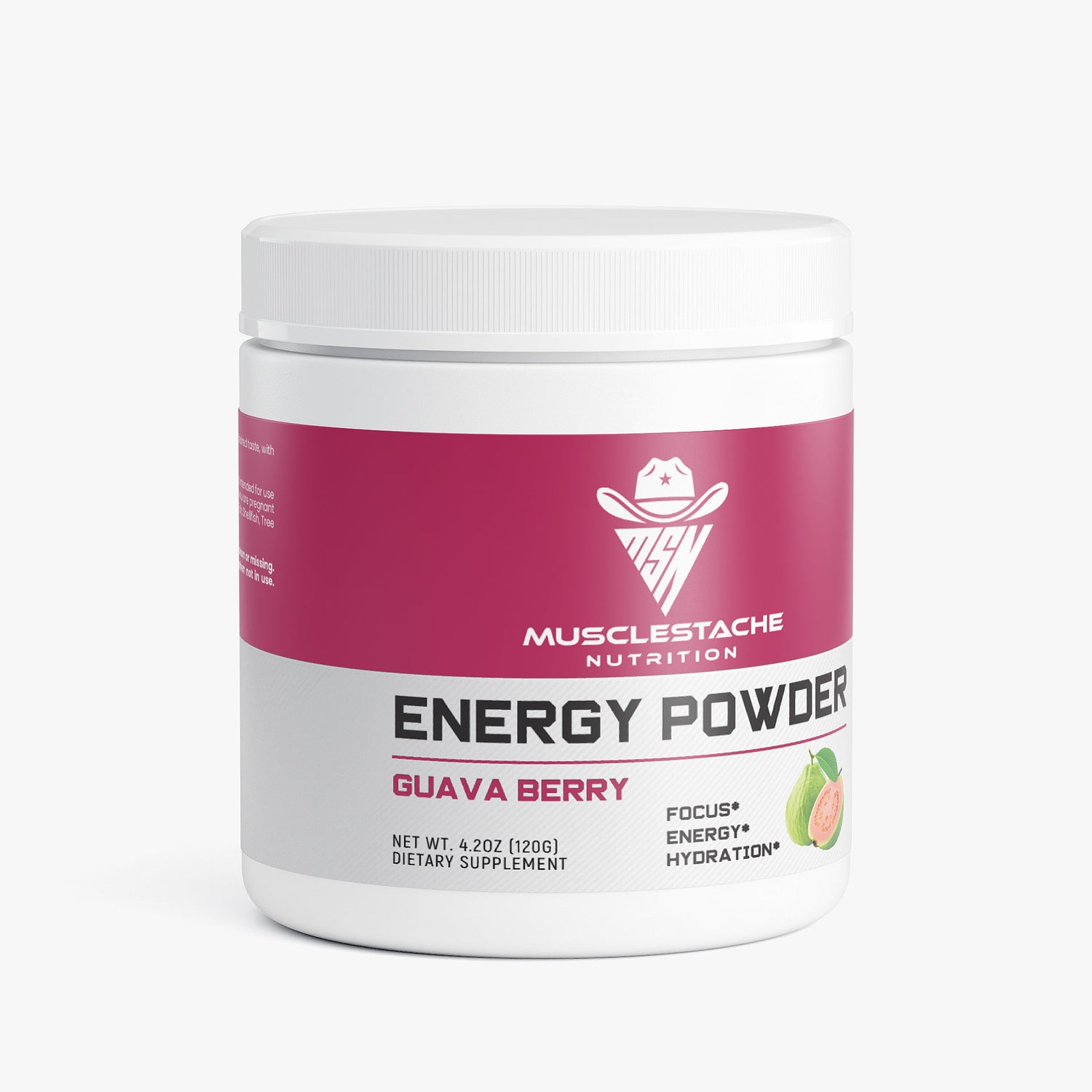 MSN Energy Powder (Guava Berry) - Musclestache Nutrition