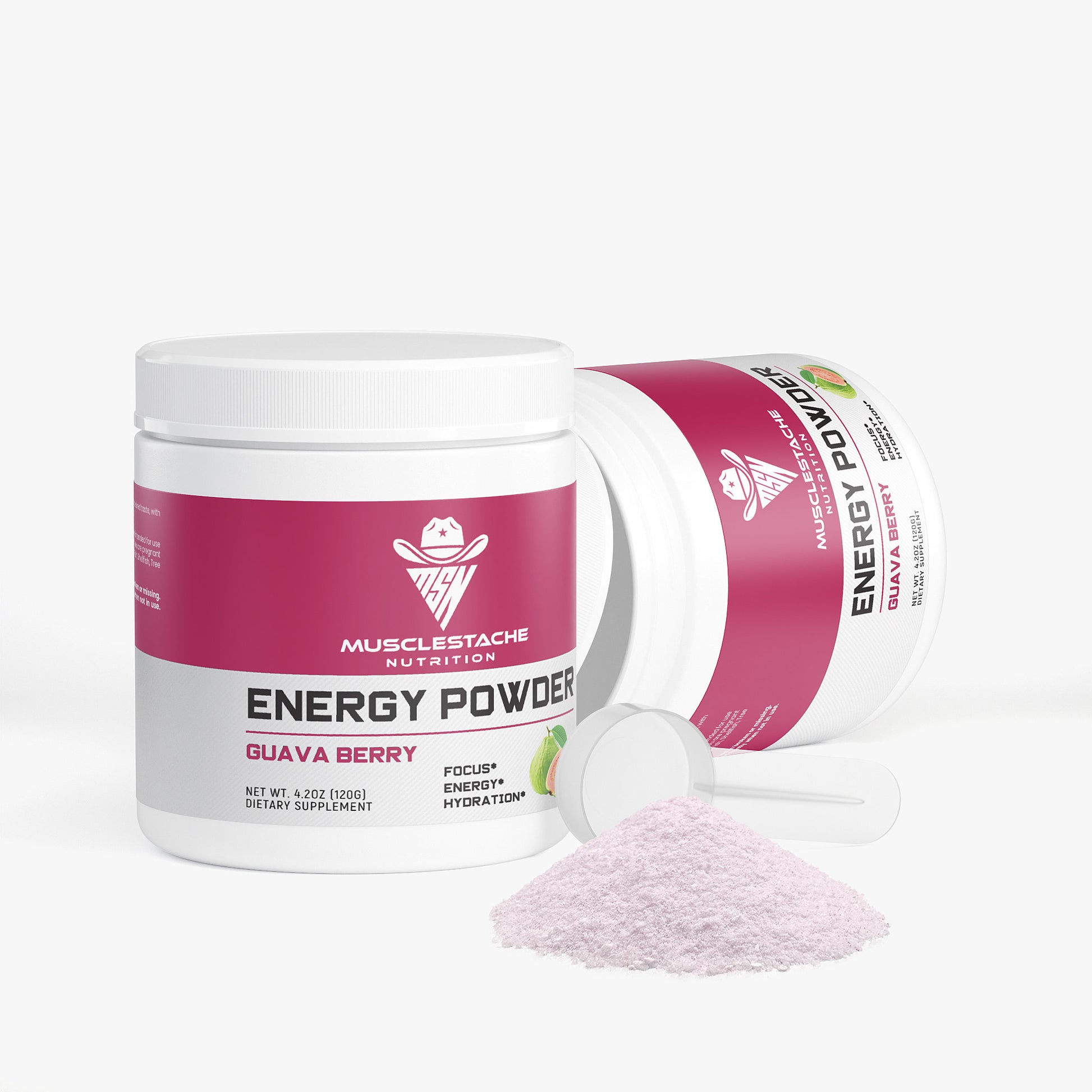 MSN Energy Powder (Guava Berry) - Musclestache Nutrition