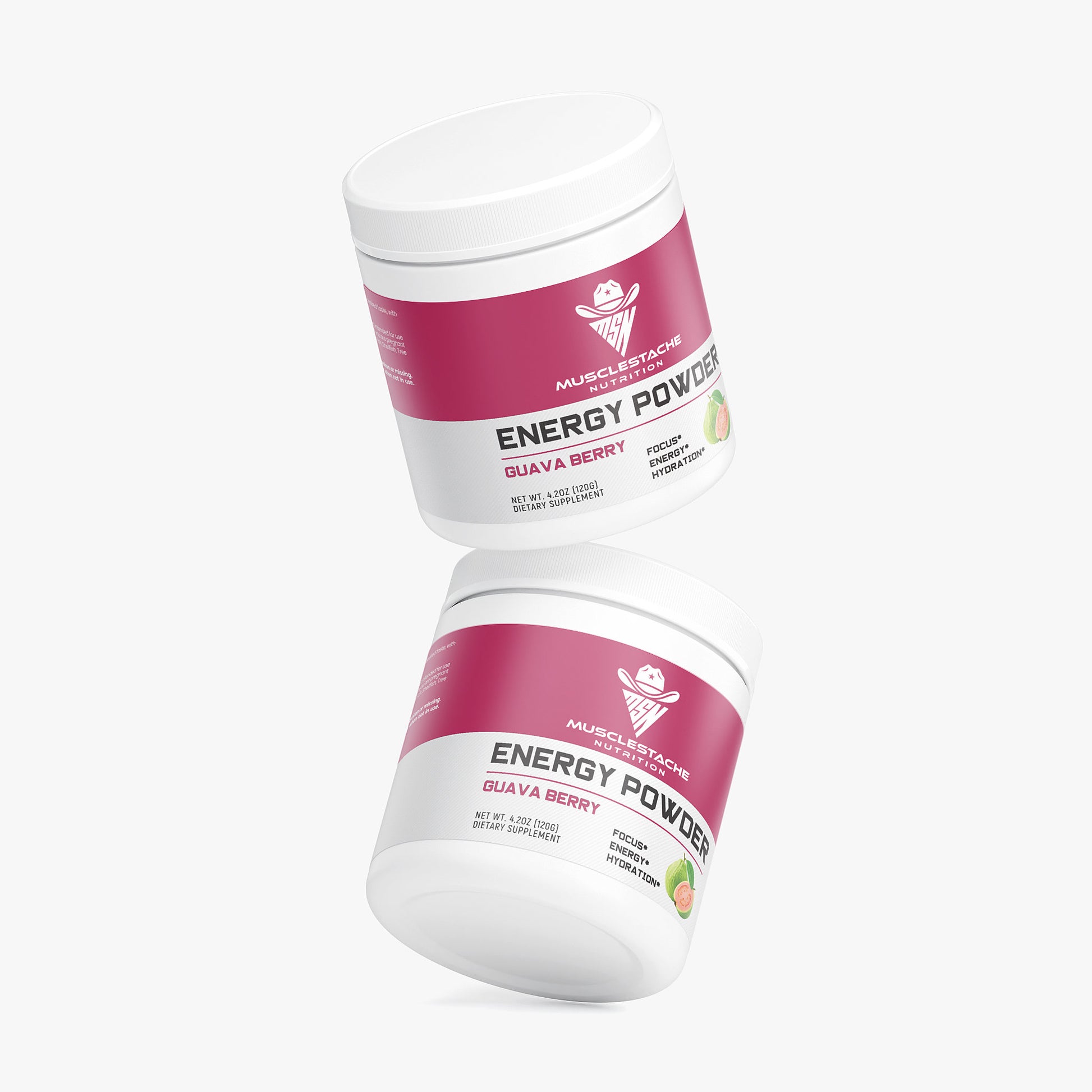 MSN Energy Powder (Guava Berry) - Musclestache Nutrition
