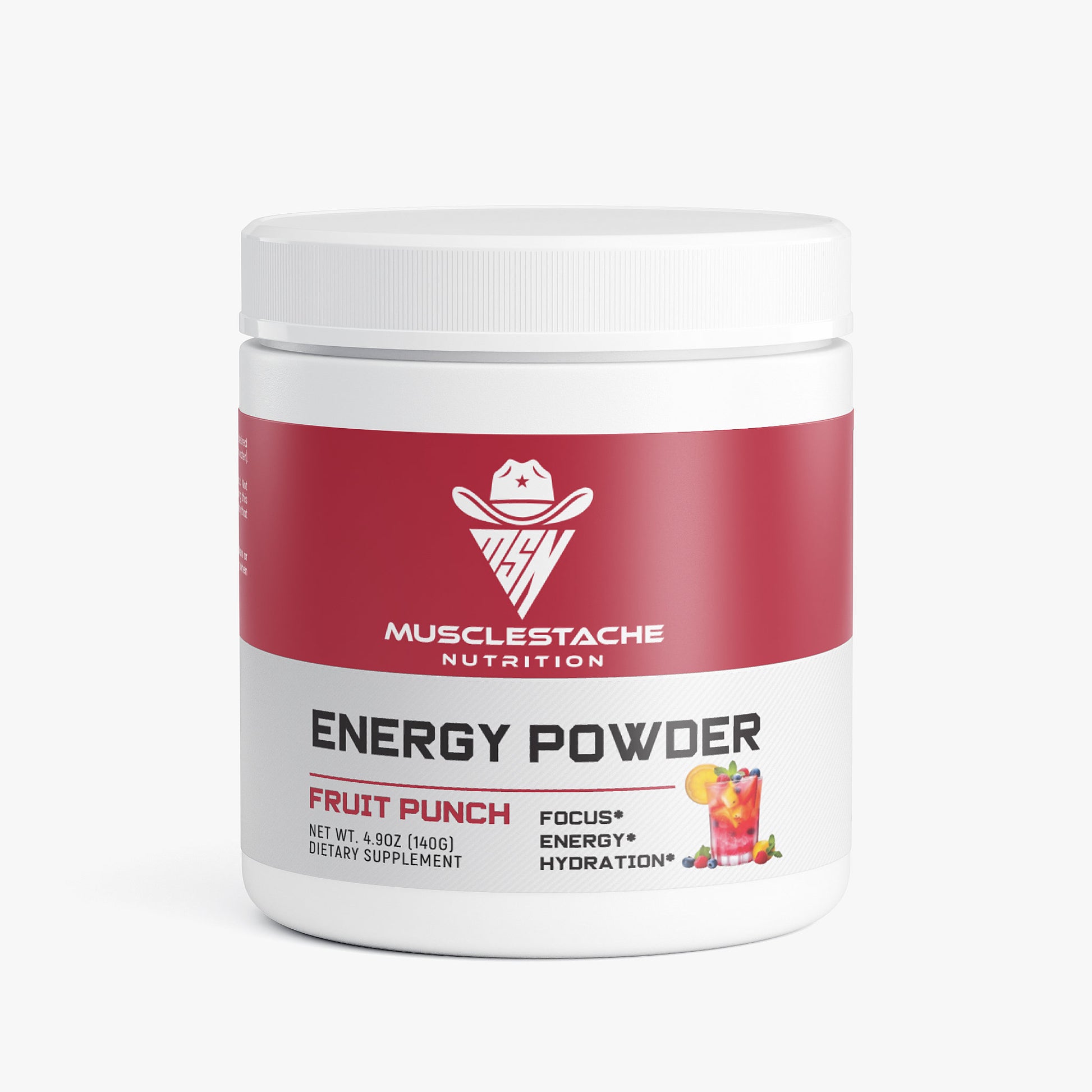 MSN Energy Powder (Fruit Punch) - Musclestache Nutrition