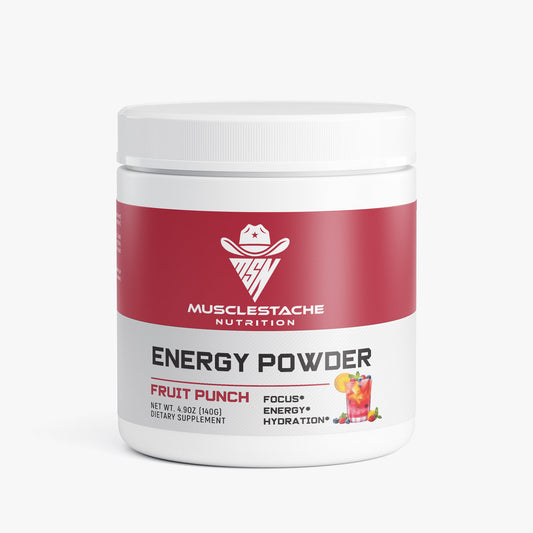 MSN Energy Powder (Fruit Punch) - Musclestache Nutrition