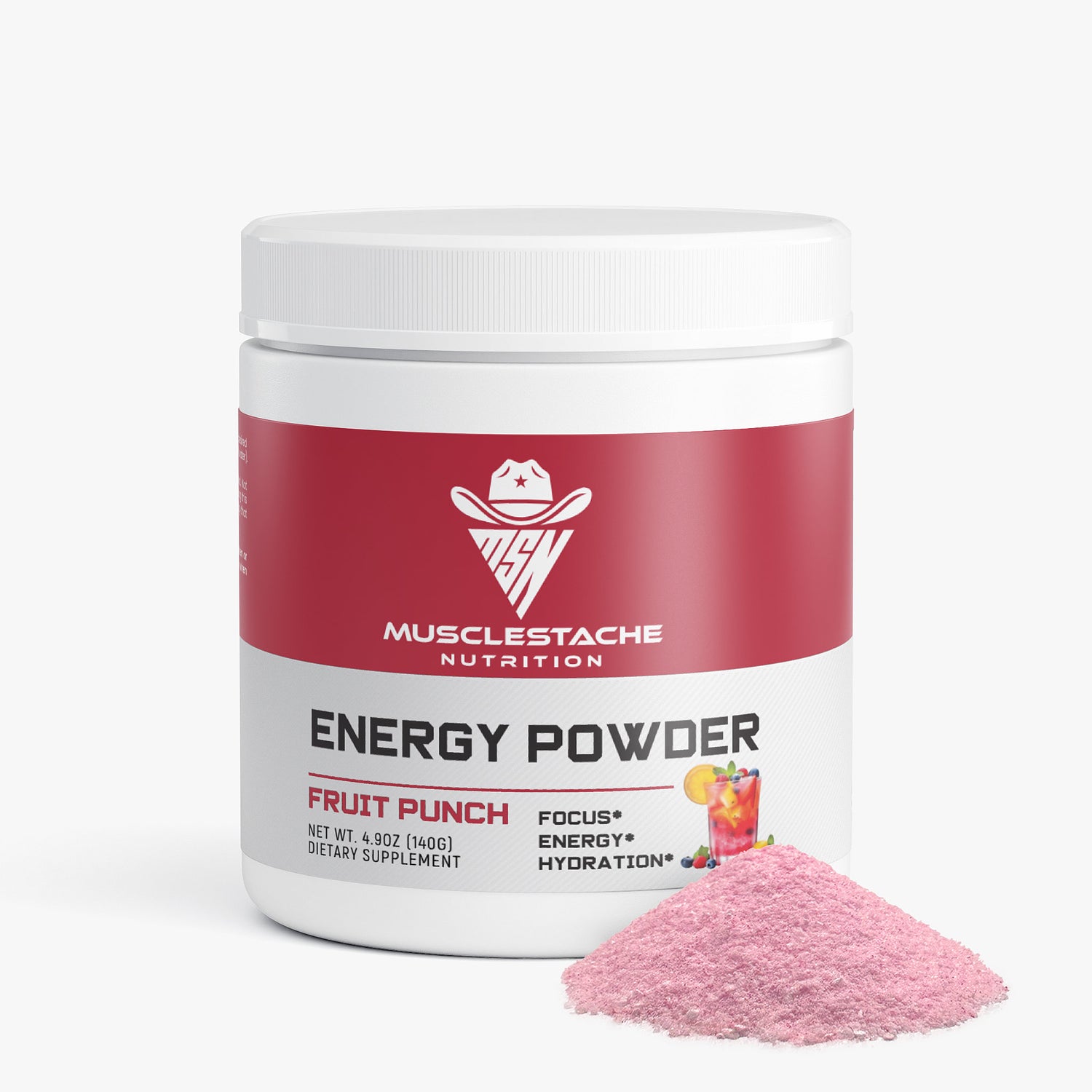 MSN Energy Powder (Fruit Punch) - Musclestache Nutrition