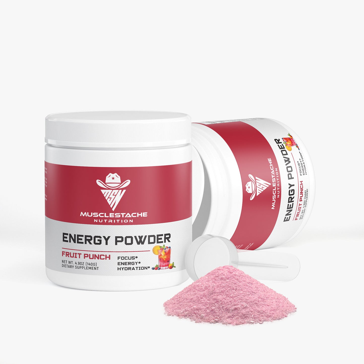 MSN Energy Powder (Fruit Punch) - Musclestache Nutrition