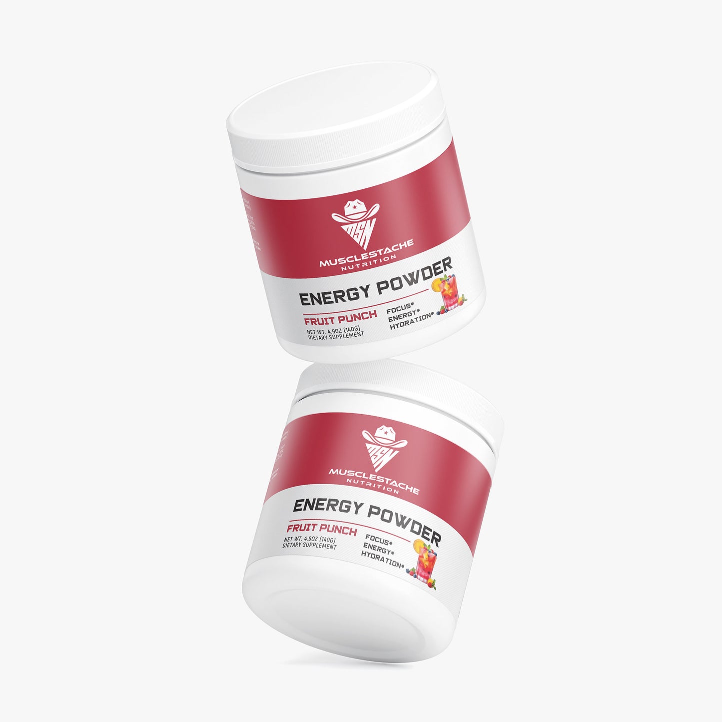 MSN Energy Powder (Fruit Punch) - Musclestache Nutrition