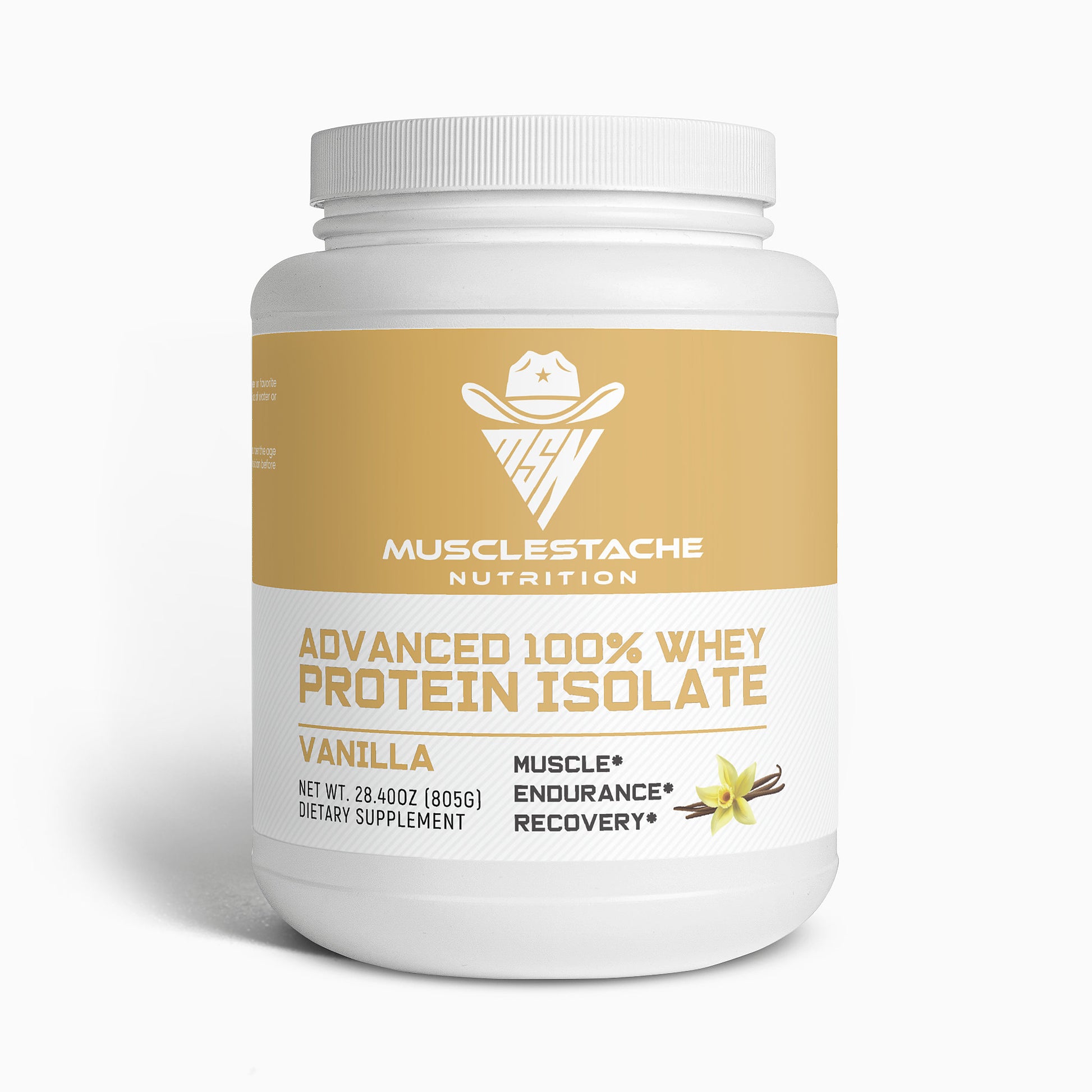 MSN Advanced 100% Whey Protein Isolate (Vanilla) - Musclestache Nutrition