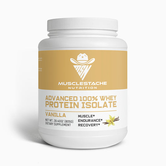 MSN Advanced 100% Whey Protein Isolate (Vanilla) - Musclestache Nutrition