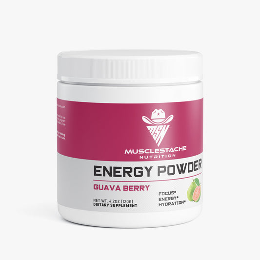 MSN Energy Powder (Guava Berry) - Musclestache Nutrition