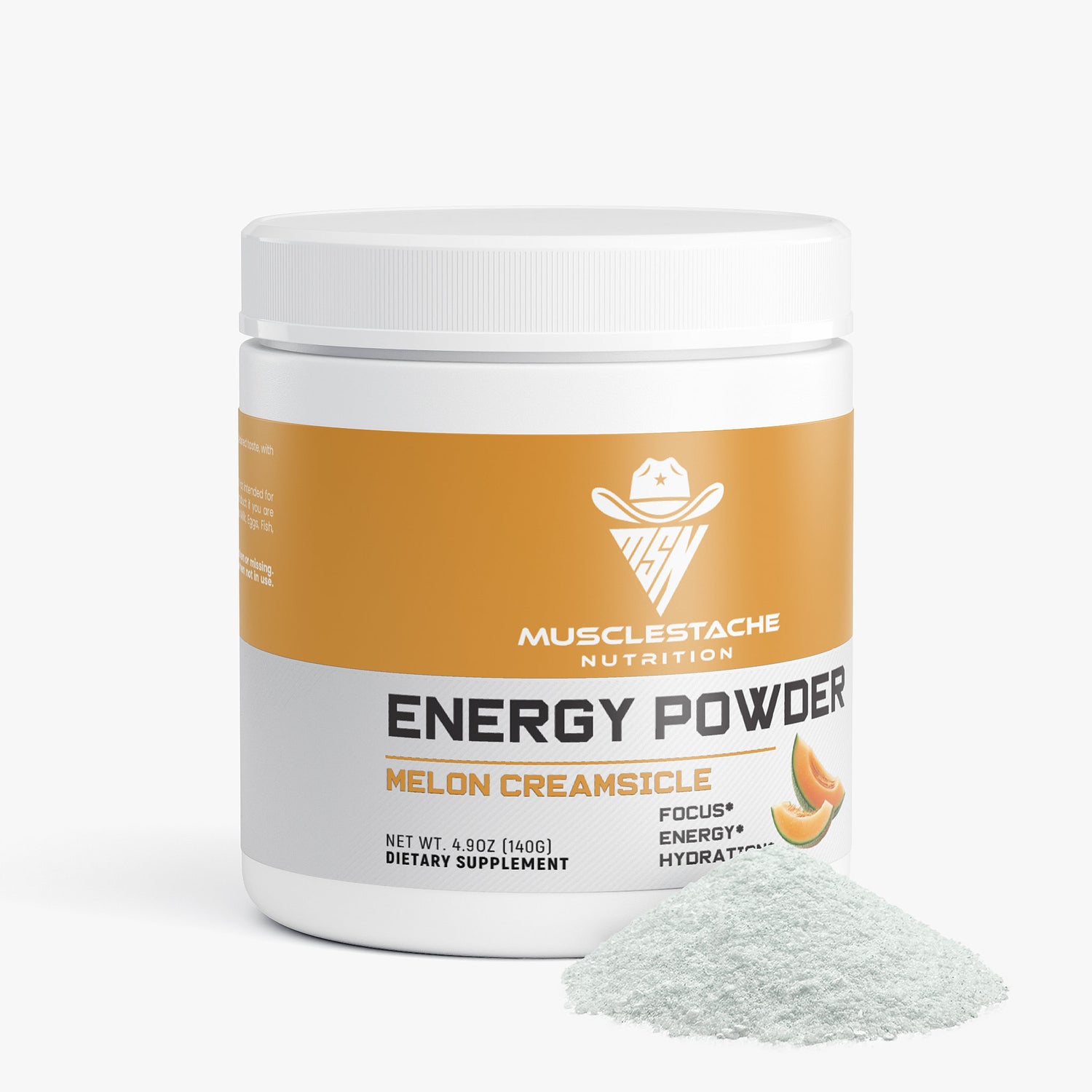 Energy Powder (Melon Creamsicle) - Musclestache Nutrition