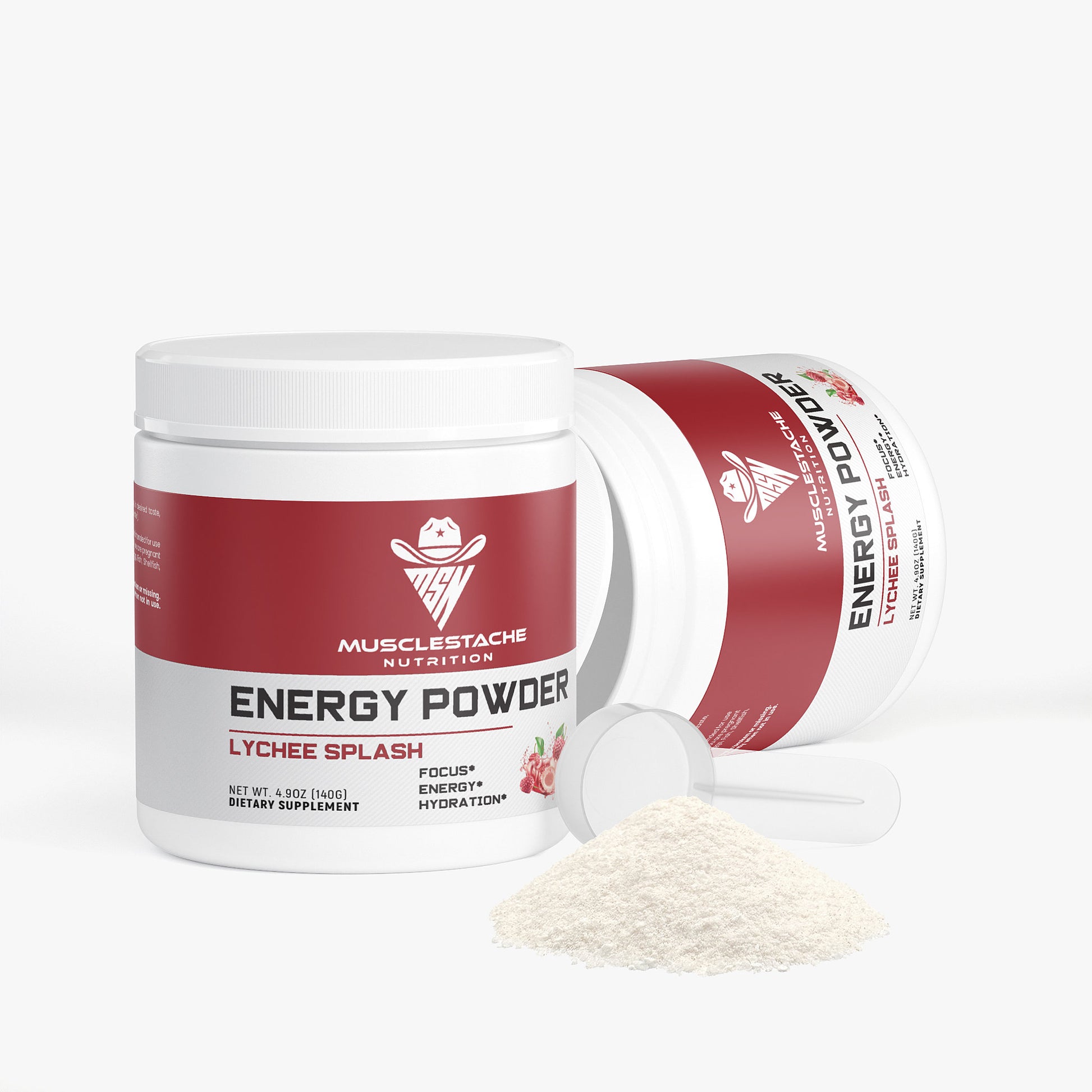 Energy Powder (Lychee Splash) - Musclestache Nutrition