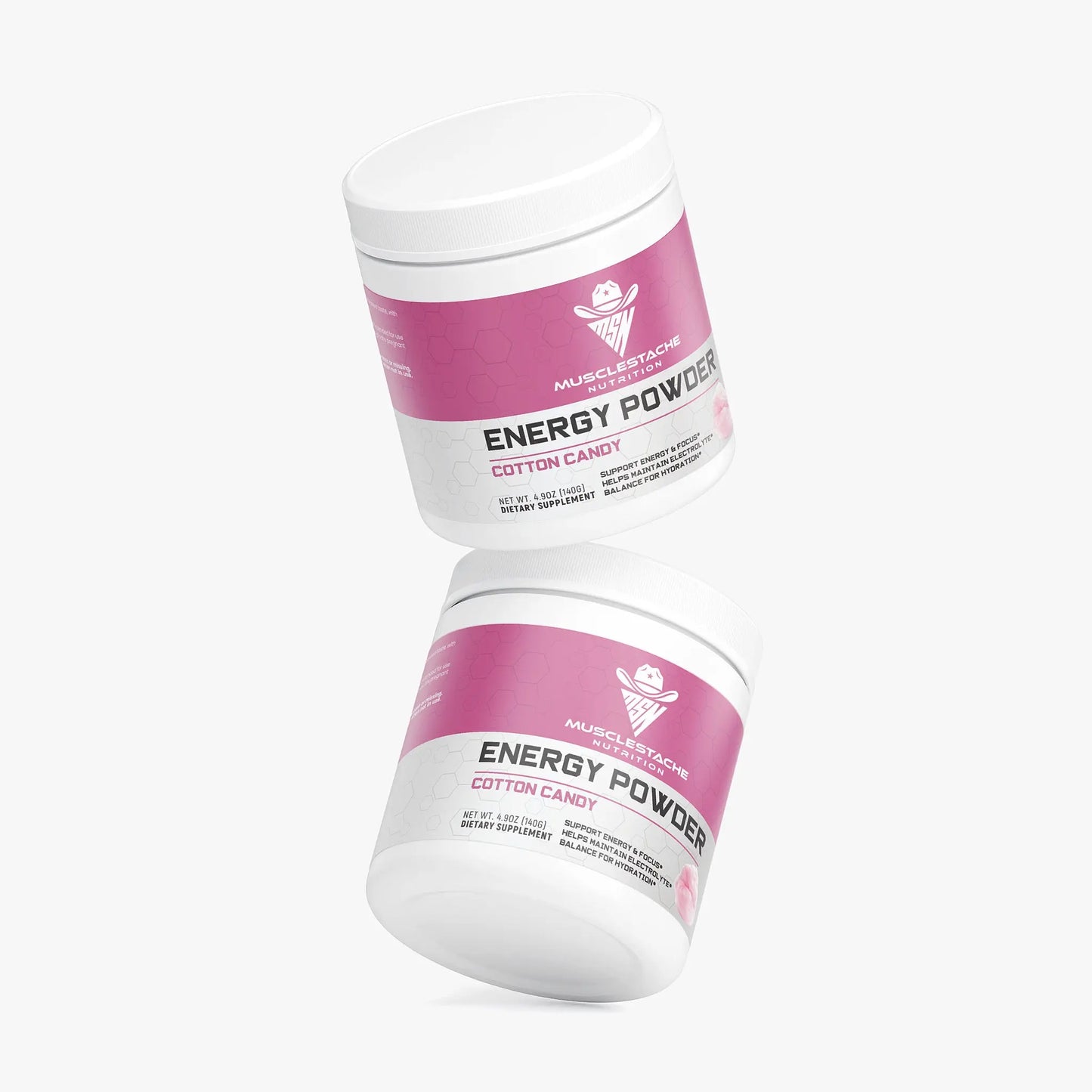 Energy Powder (Cotton Candy) Musclestache Nutrition