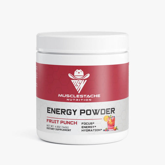 Energy Powder (Fruit Punch) Musclestache Nutrition