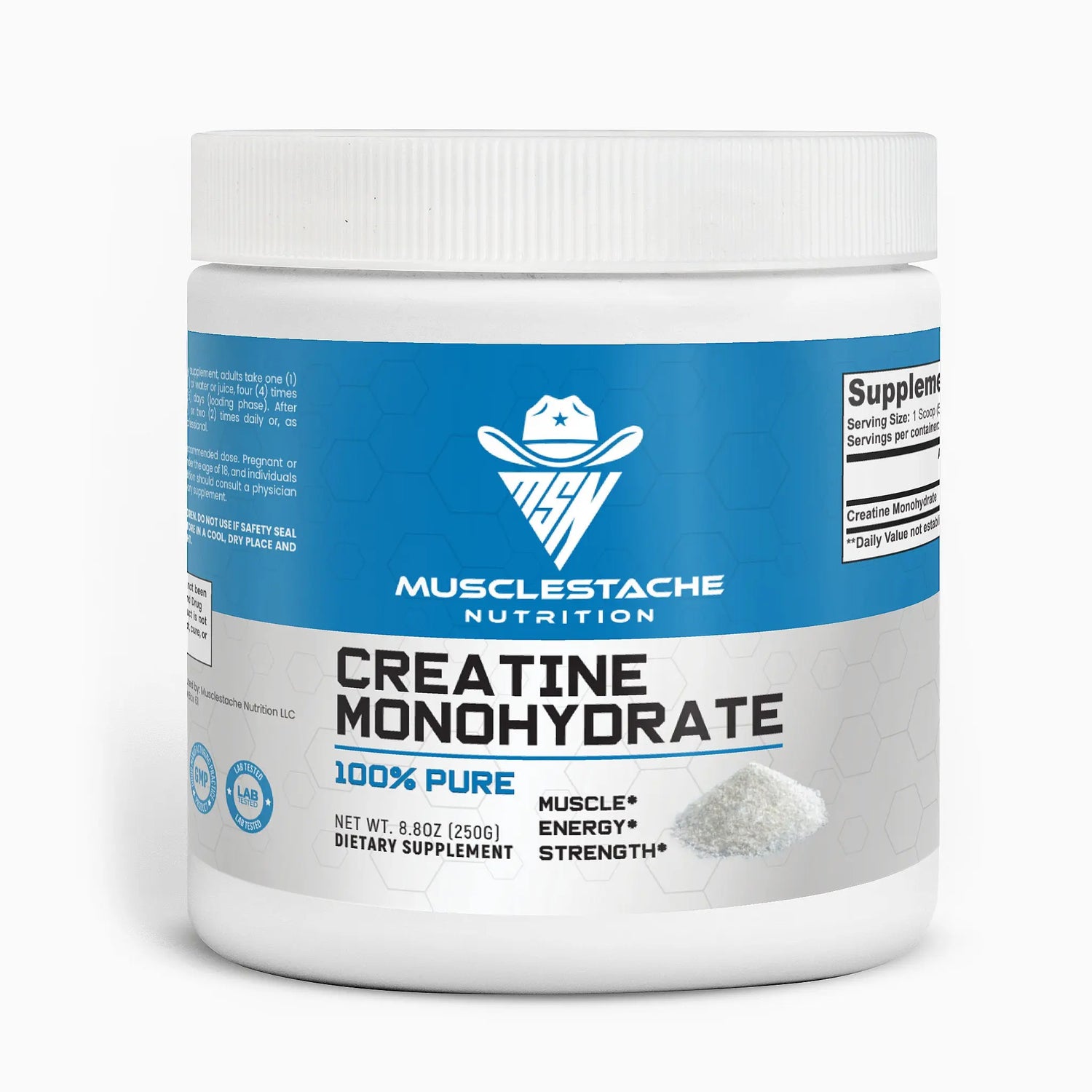 Creatine Monohydrate Powder Musclestache Nutrition