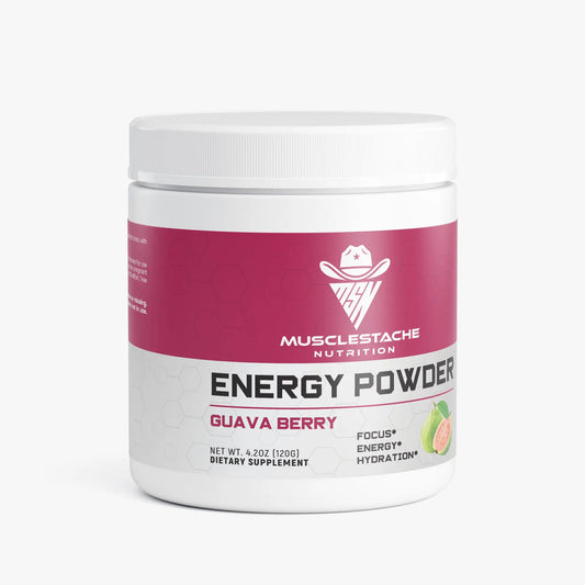 Energy Powder (Guava Berry) Musclestache Nutrition