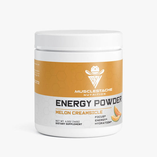 Energy Powder (Melon Creamsicle) Musclestache Nutrition