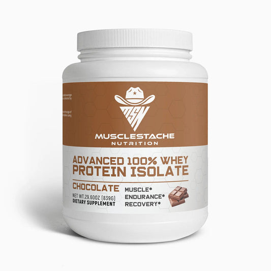 Advanced 100% Whey Protein Isolate (Chocolate) Musclestache Nutrition