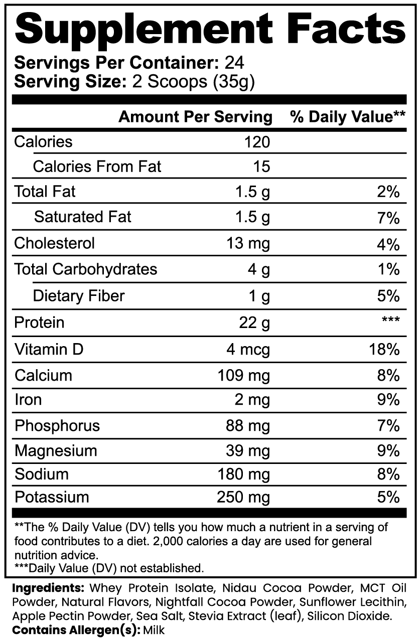 MSN Advanced 100% Whey Protein Isolate (Chocolate) - Musclestache Nutrition