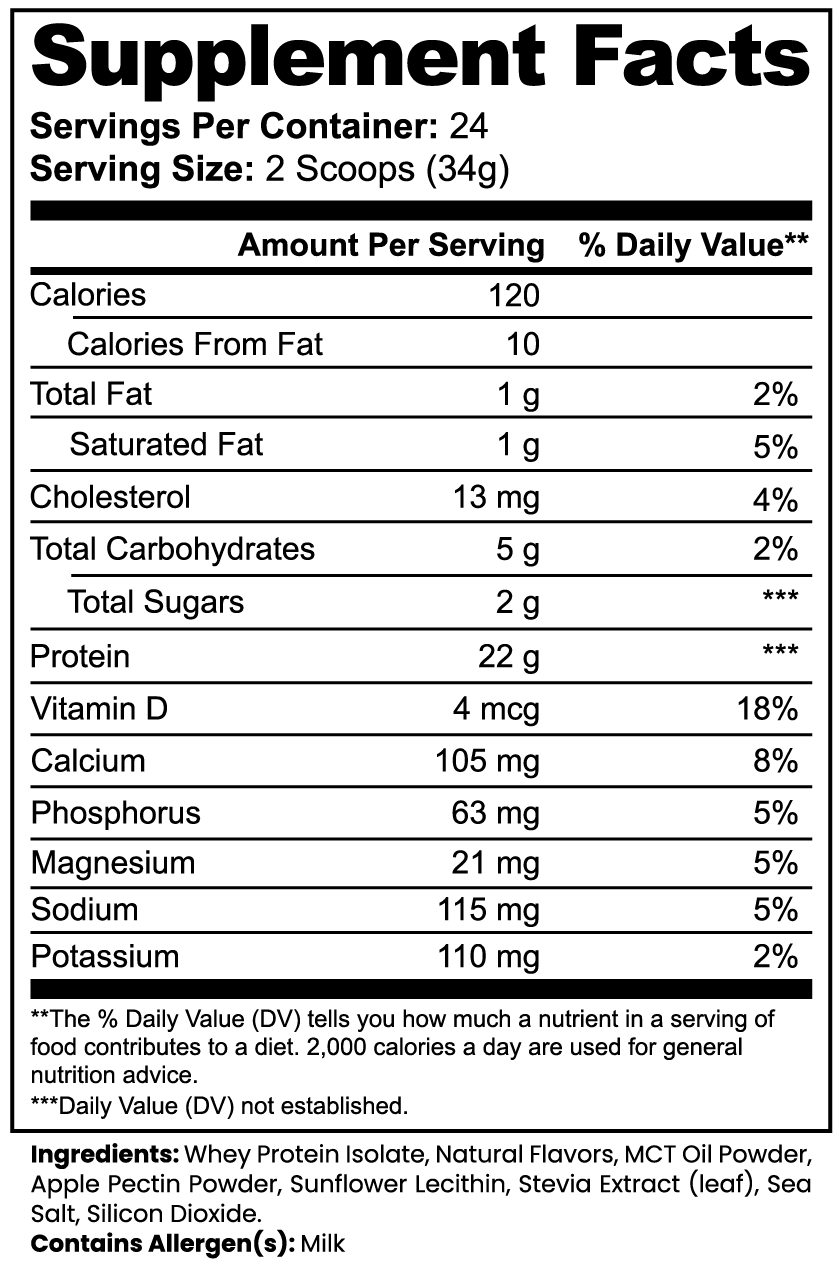 MSN Advanced 100% Whey Protein Isolate (Vanilla) - Musclestache Nutrition