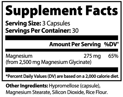 Magnesium Glycinate - Musclestache Nutrition