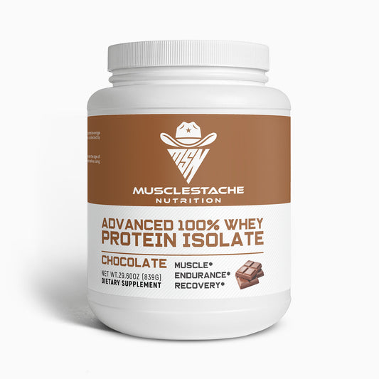 Advanced 100% Whey Protein Isolate (Chocolate) - Musclestache Nutrition