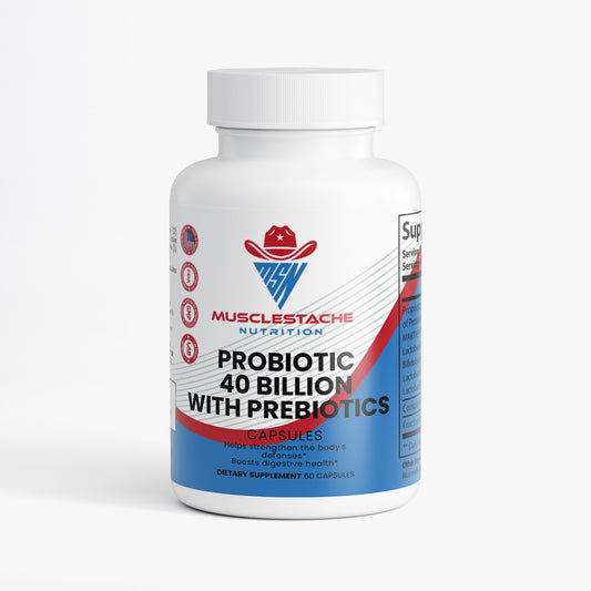 Probiotic 40 Billion with Prebiotics - Musclestache Nutrition