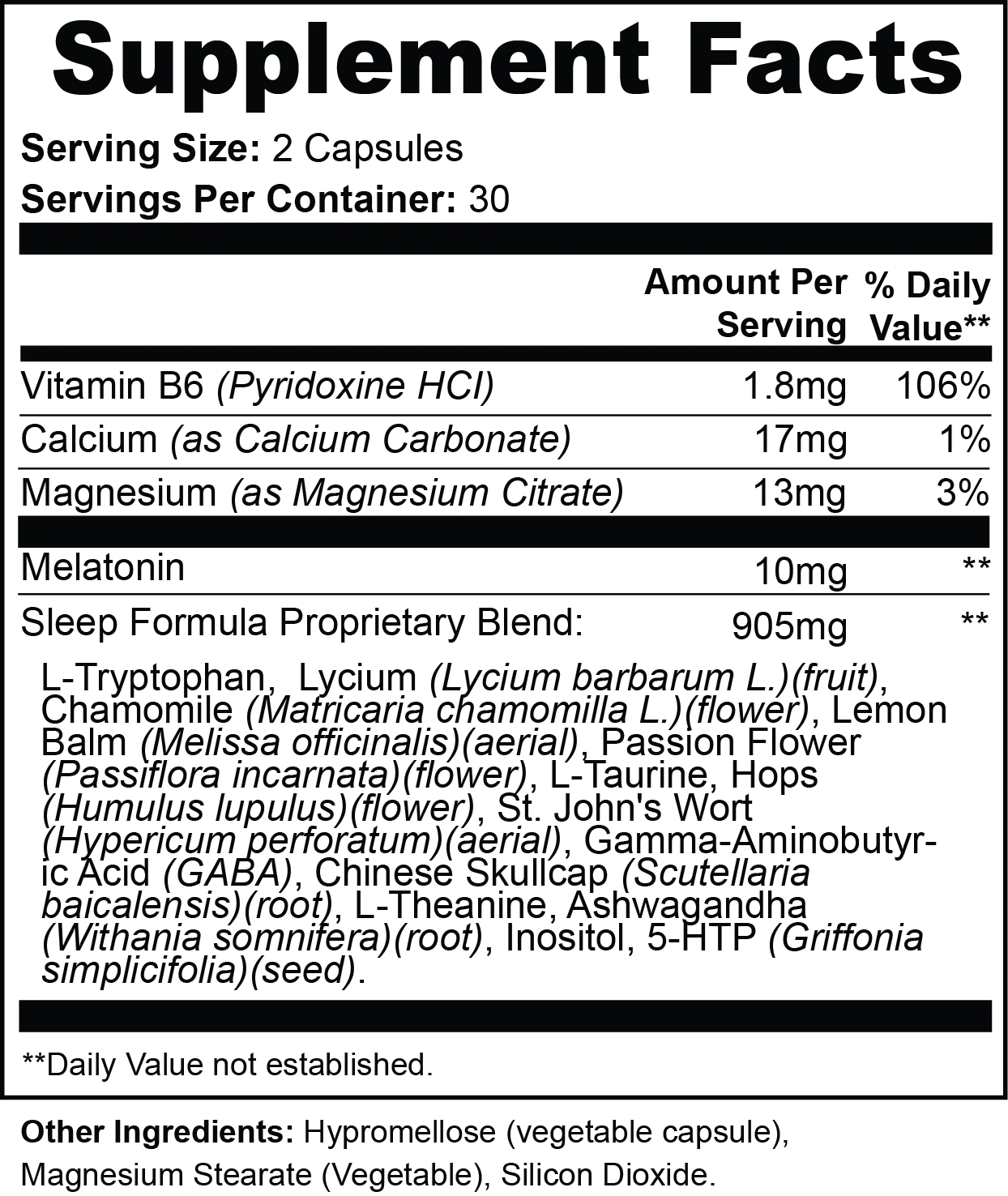 Sleep Support - Musclestache Nutrition