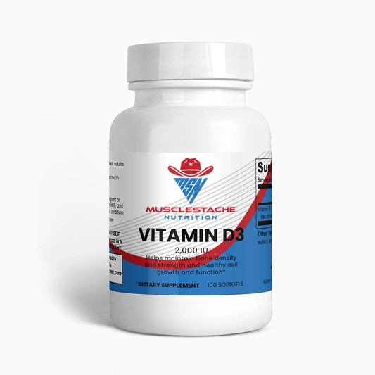 Vitamin D3 2,000 IU - Musclestache Nutrition