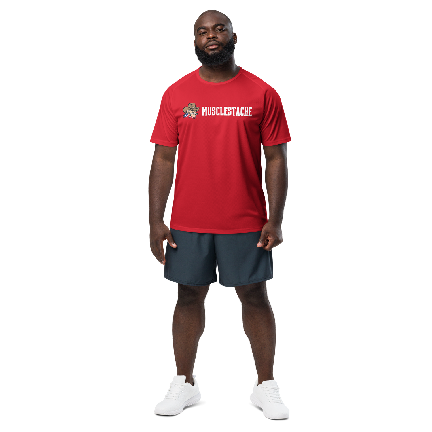Musclestache Nutrition OG Fitted Performance Shirt - Musclestache Nutrition