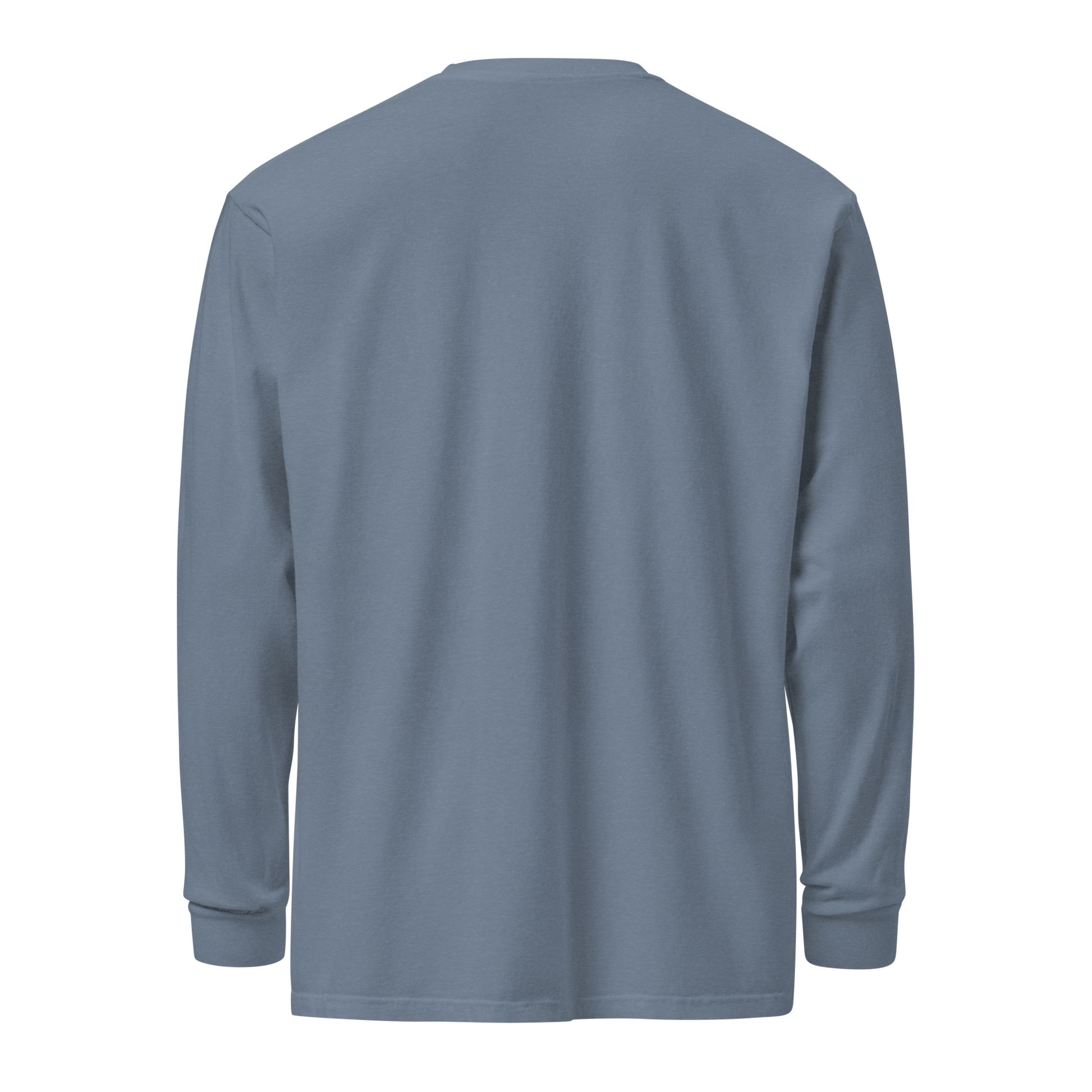 Musclestache Nutrition Garment-Dyed Heavyweight Long Sleeve Shirt - Musclestache Nutrition