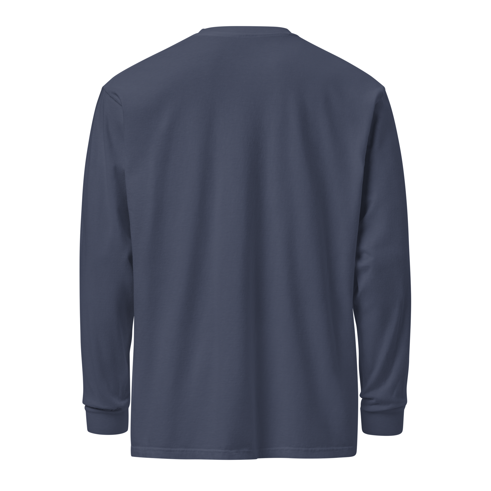 Musclestache Nutrition Garment-Dyed Heavyweight Long Sleeve Shirt - Musclestache Nutrition