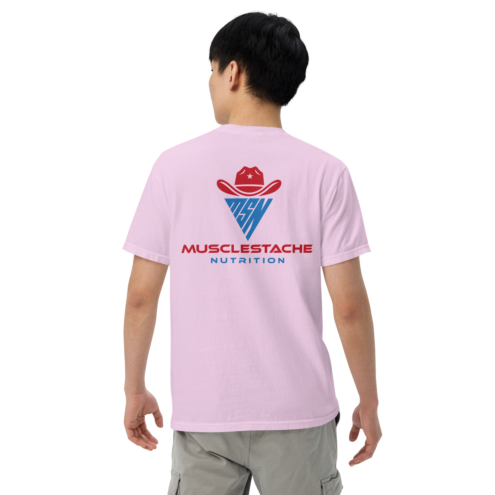 Musclestache Nutrition Garment-Dyed Heavyweight T-Shirt - Musclestache Nutrition
