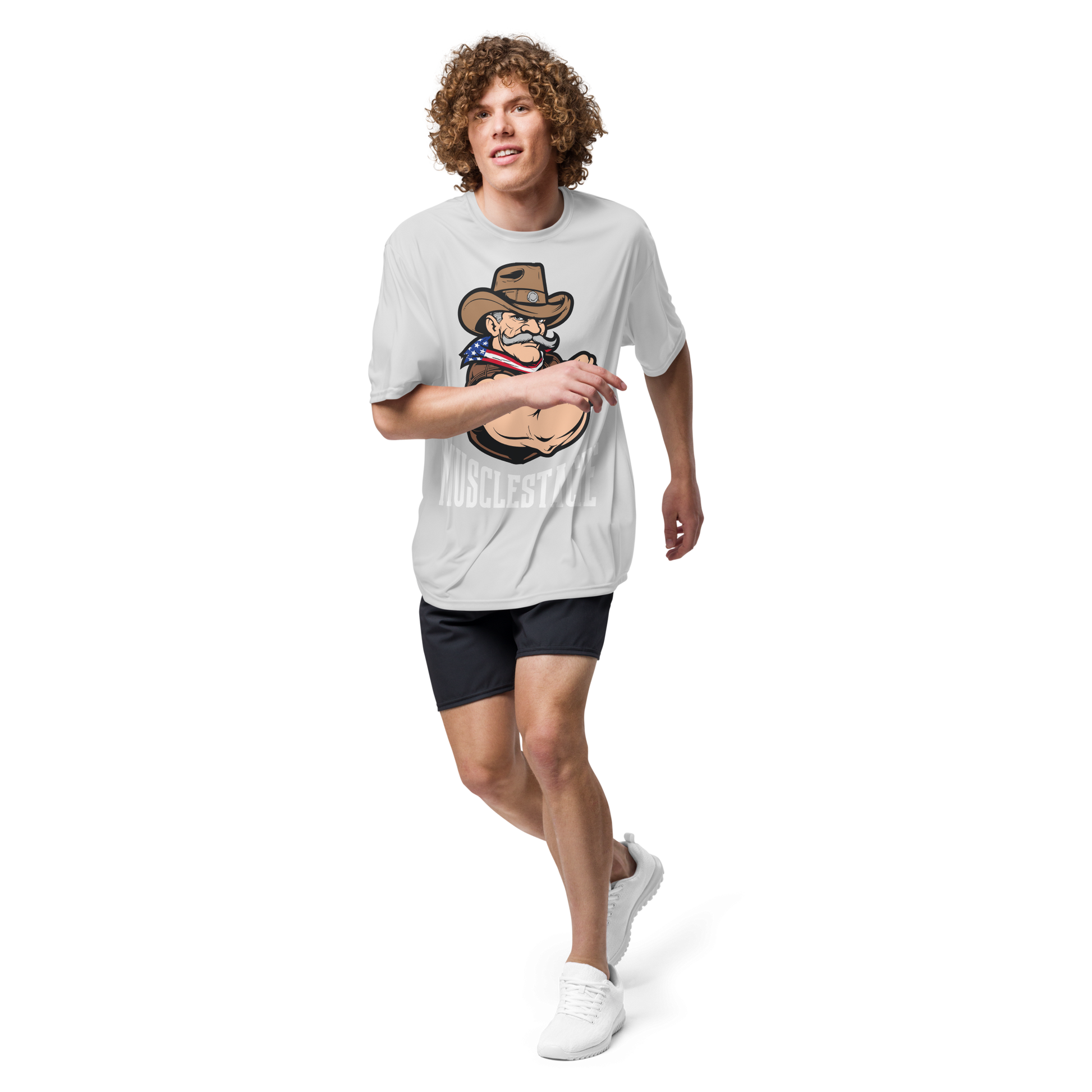 Musclestache Nutrition OG Moisture-Wicking Running Shirt - Musclestache Nutrition